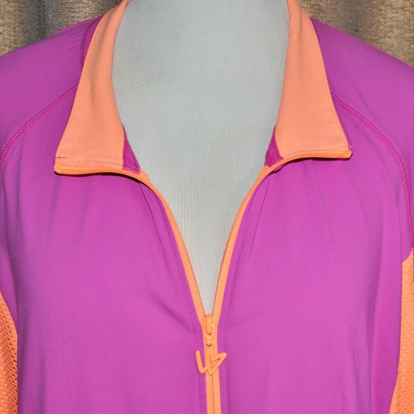 Lane Bryant Active Wear Purple/Orange Jacket - Picture 2 of 7